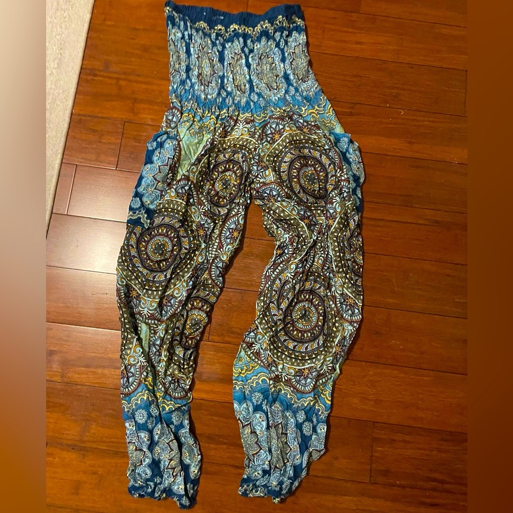 Boho Hippie High Waisted Harem Pants